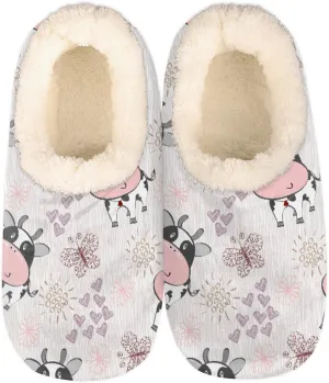 Fuzzy Memory Foam Slippers - Women's & Men's Anti-Skid Indoor/Outdoor Home Shoes