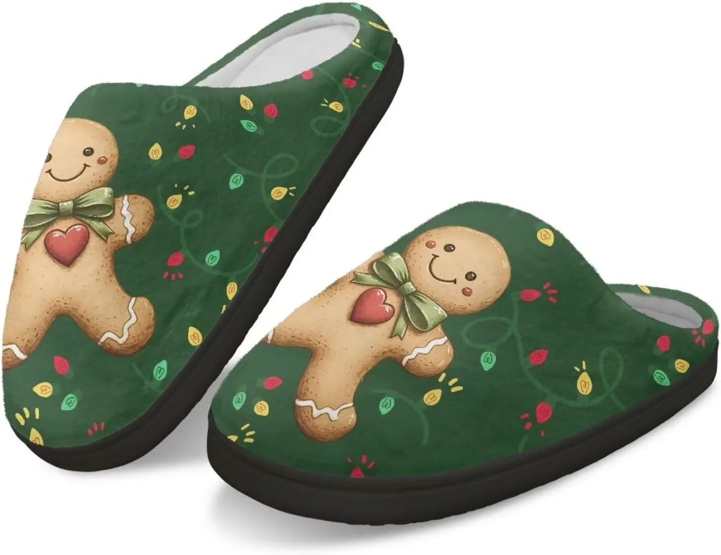Fuzzy Slippers for Women Everyday Holiday Party Wear Warm Soft Anti-Slip