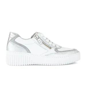 Gabor 43233-61 Double Zip Sneaker (Women) - Marmor/Metweiss/Grau