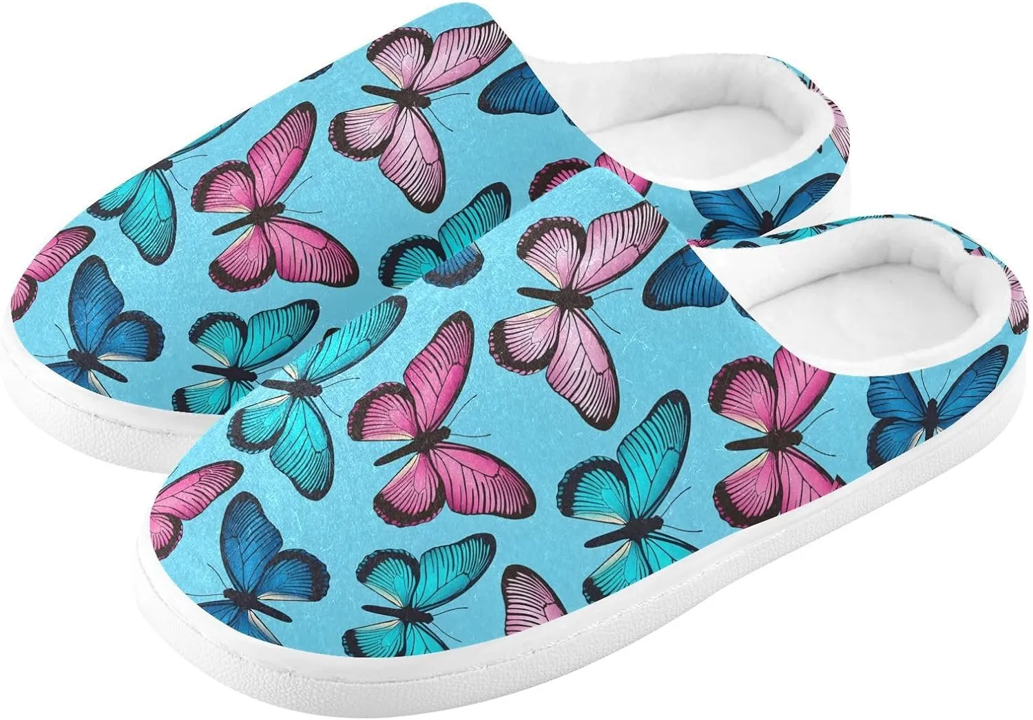 GAIGEO Slippers Men Cute Striped Cat, Soft House Slippers with Memory Foam, Lightweight Non-Slip