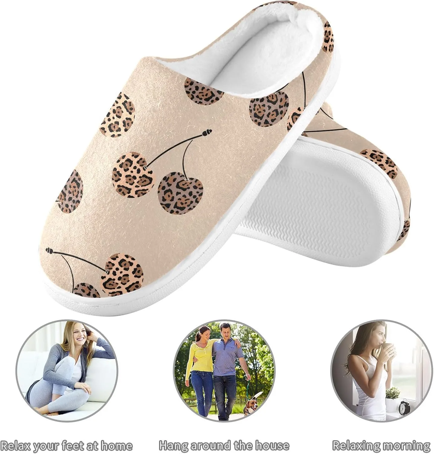 GAIGEO Womans Slippers Skull Tentacles Black, Warm Men House Slippers for Indoor/Outdoor, Ideal for Winter