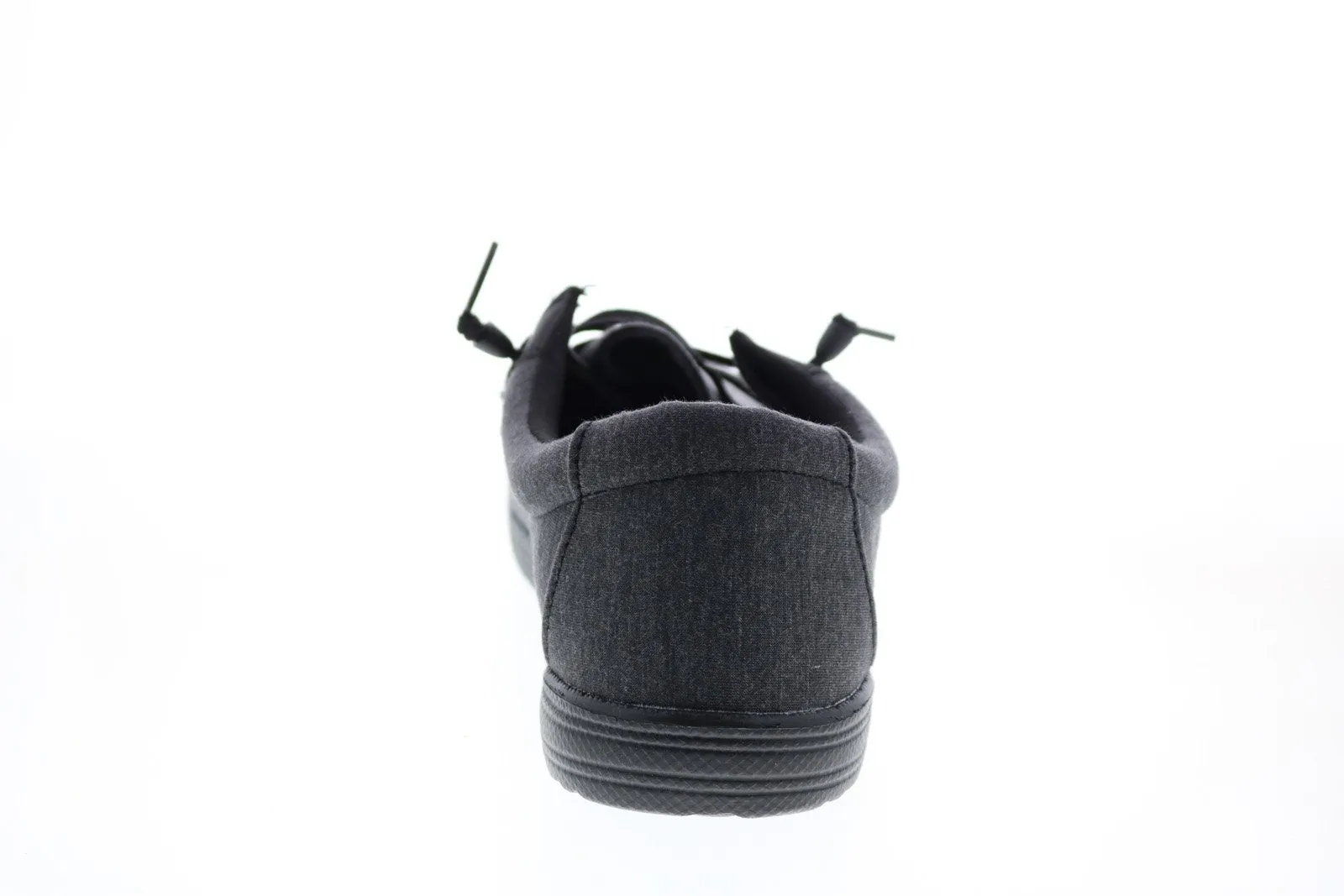 GBX Bowery BOWERY Mens Black Canvas Casual Loafers & Slip Ons Shoes