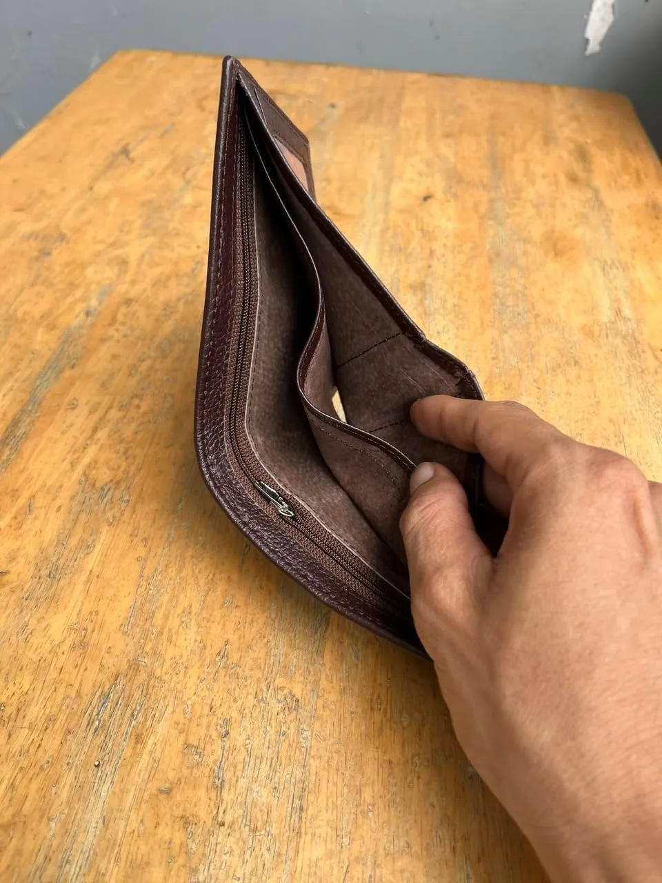 Genuine Alligator Bifold Wallet For Men, Real Crocodile Wallets Men (Brown 1 Side Alligator Hornback SKin)