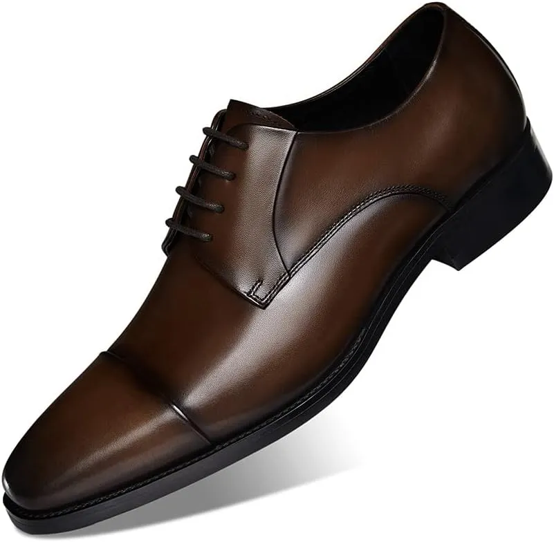GIFENNSE Mens Leather Dress Shoes Mens Oxfords Formal Dress Shoes for Men
