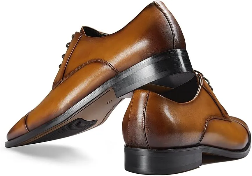 GIFENNSE Mens Leather Dress Shoes Mens Oxfords Formal Dress Shoes for Men