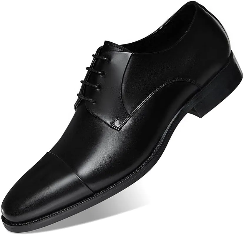 GIFENNSE Mens Leather Dress Shoes Mens Oxfords Formal Dress Shoes for Men