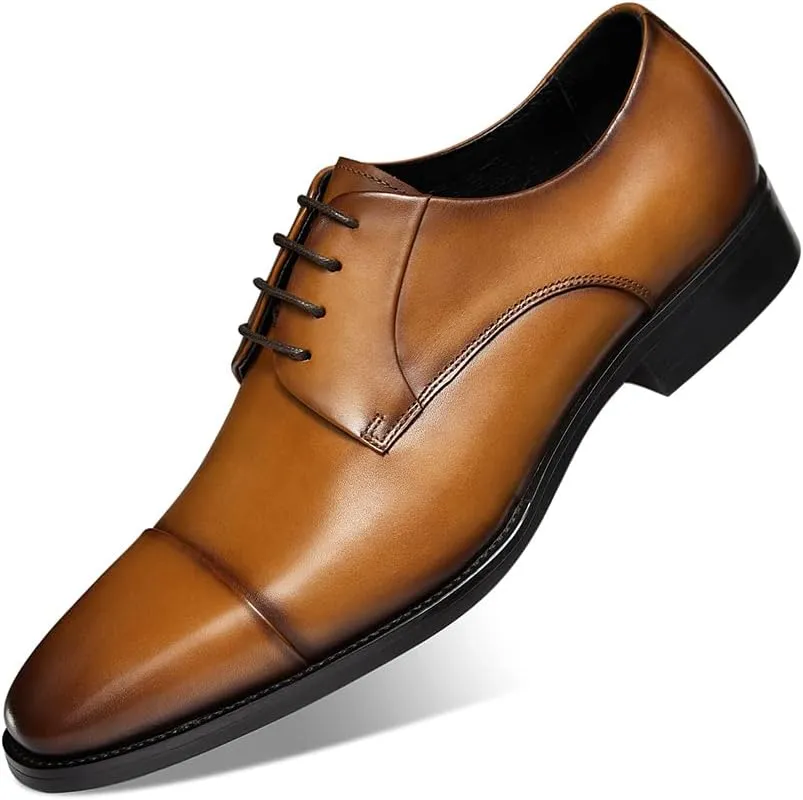 GIFENNSE Mens Leather Dress Shoes Mens Oxfords Formal Dress Shoes for Men