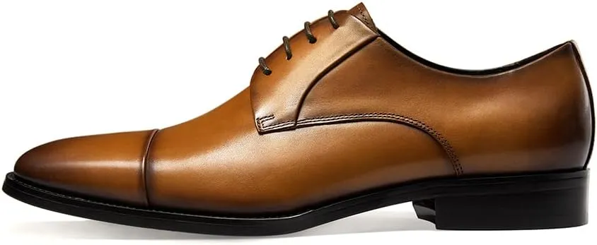 GIFENNSE Mens Leather Dress Shoes Mens Oxfords Formal Dress Shoes for Men