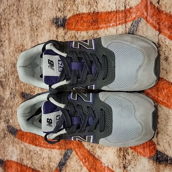 Girls 574 shadow logo lace up sneaker