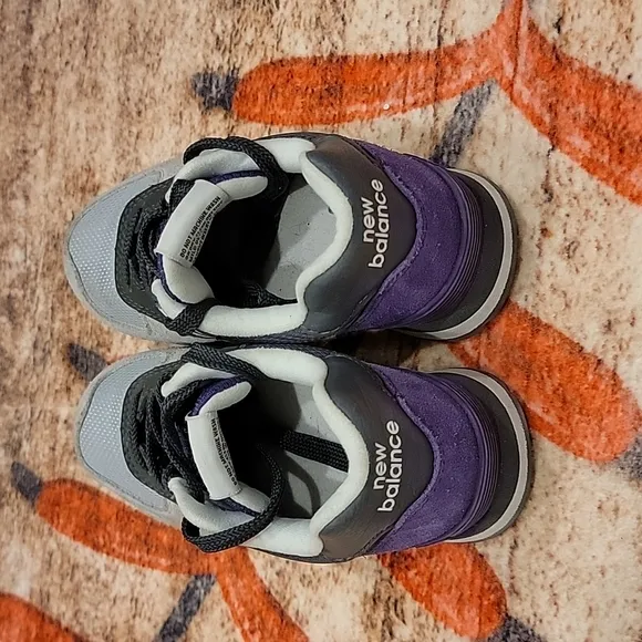 Girls 574 shadow logo lace up sneaker