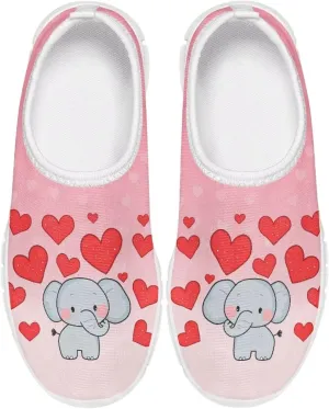 Girls Tennis Shoes Little Kids Slip On Sneakers School Running Shoes