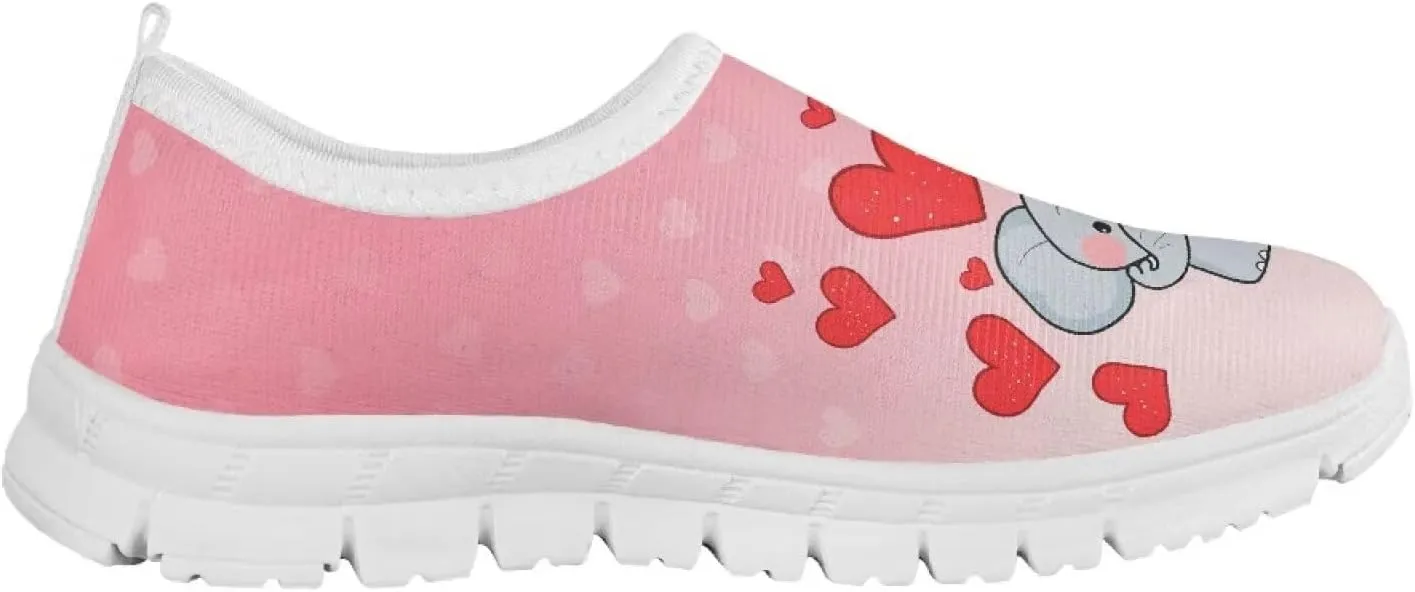 Girls Tennis Shoes Little Kids Slip On Sneakers School Running Shoes