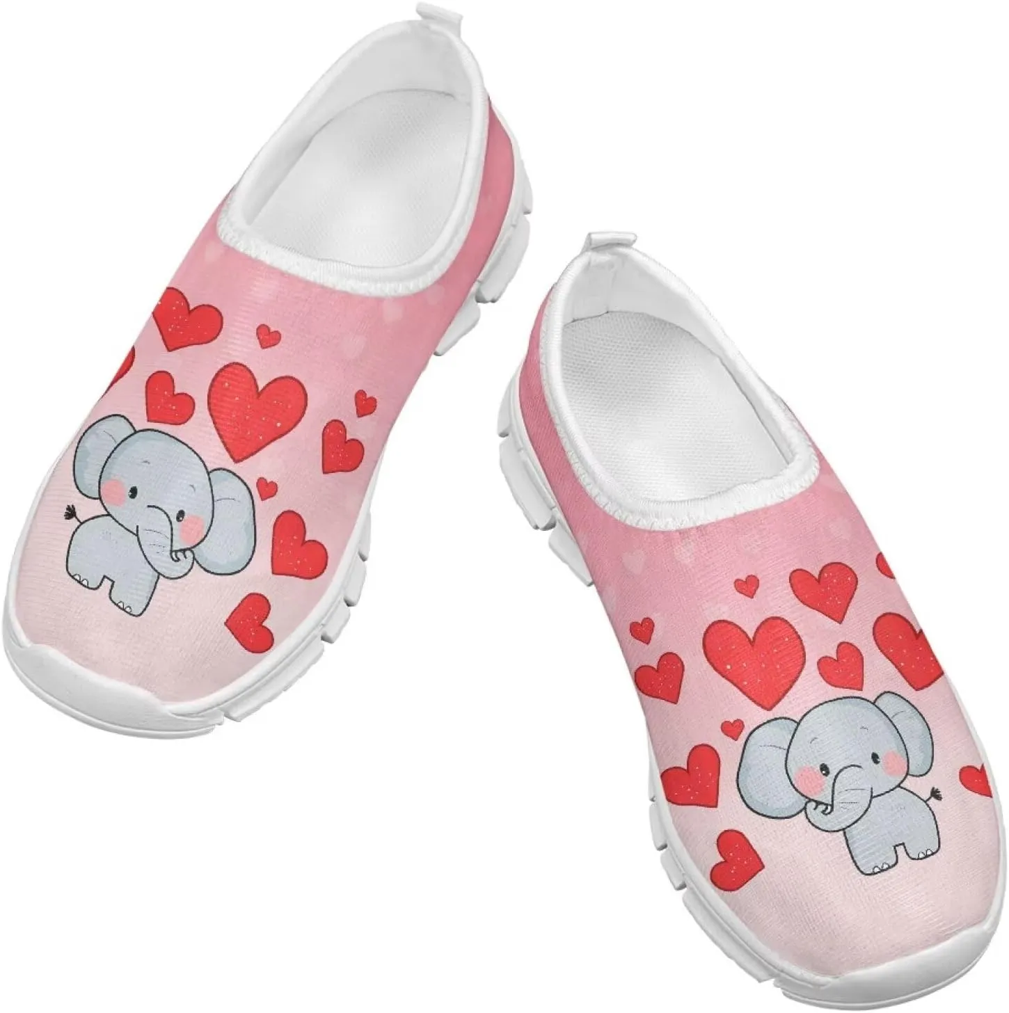 Girls Tennis Shoes Little Kids Slip On Sneakers School Running Shoes