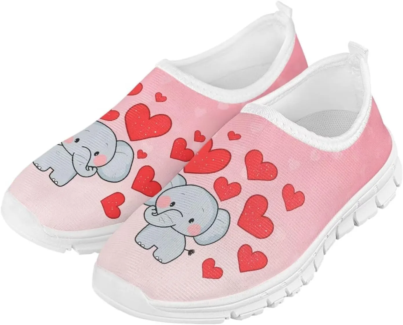 Girls Tennis Shoes Little Kids Slip On Sneakers School Running Shoes