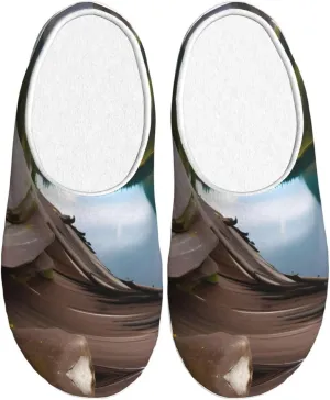 Glacier National Park Print Versatile Use Anti Pilling Washable Slippers for Women Men Cozy Stylish shoes