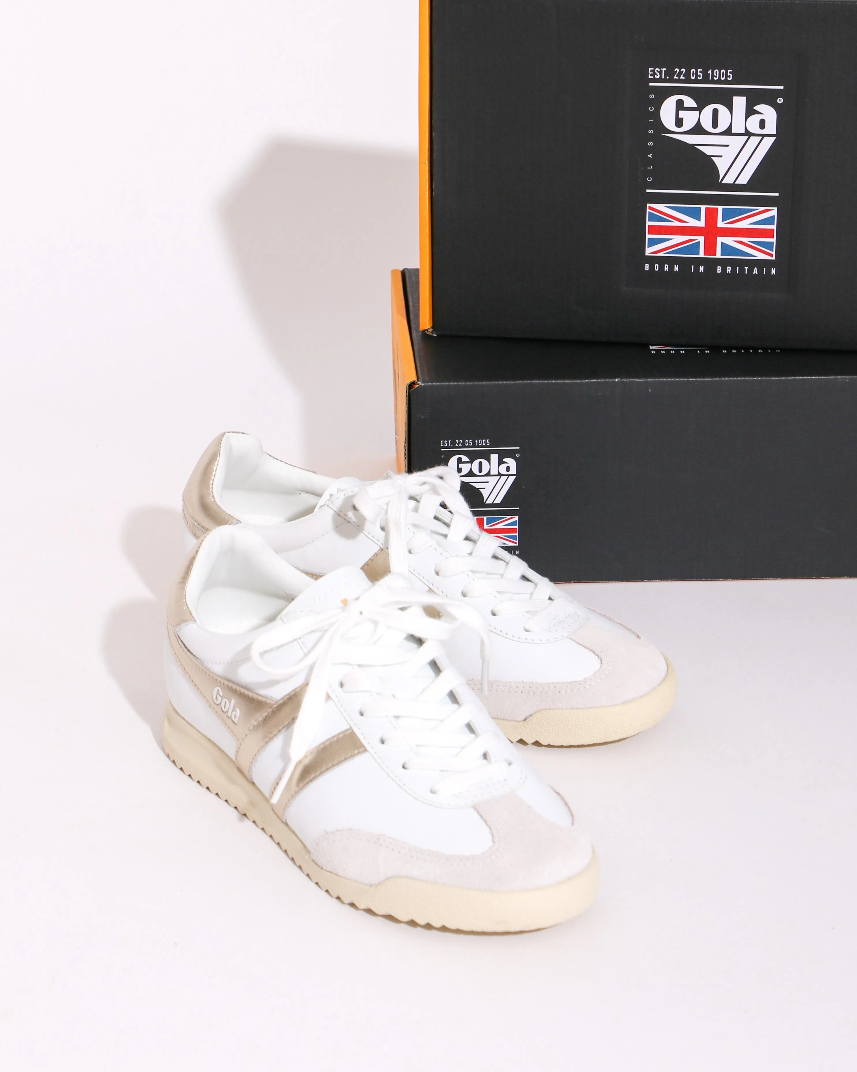Gola Torpedo Mirror Sneaker in Gold