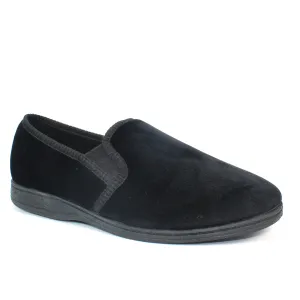 Goodyear Mens Black Memory Foam Slippers TAMAR