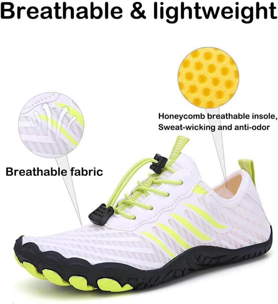 Grounding Shoes with Copper, Hike Barefoot for Women Men, Breathable Non-Slip Grounded Barefoot Footwear, Wide Toe Water Shoes for Hiking