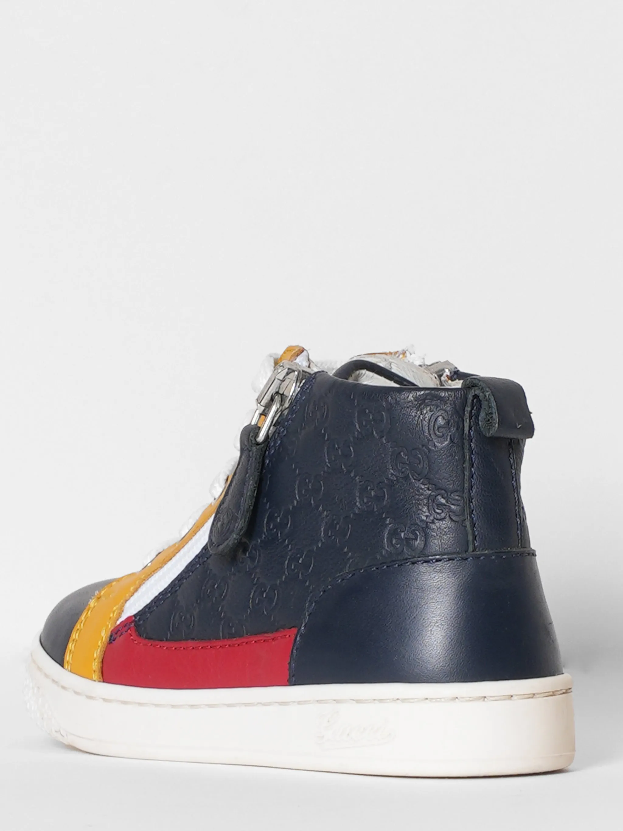 Gucci Black & Yellow Lace Shoes