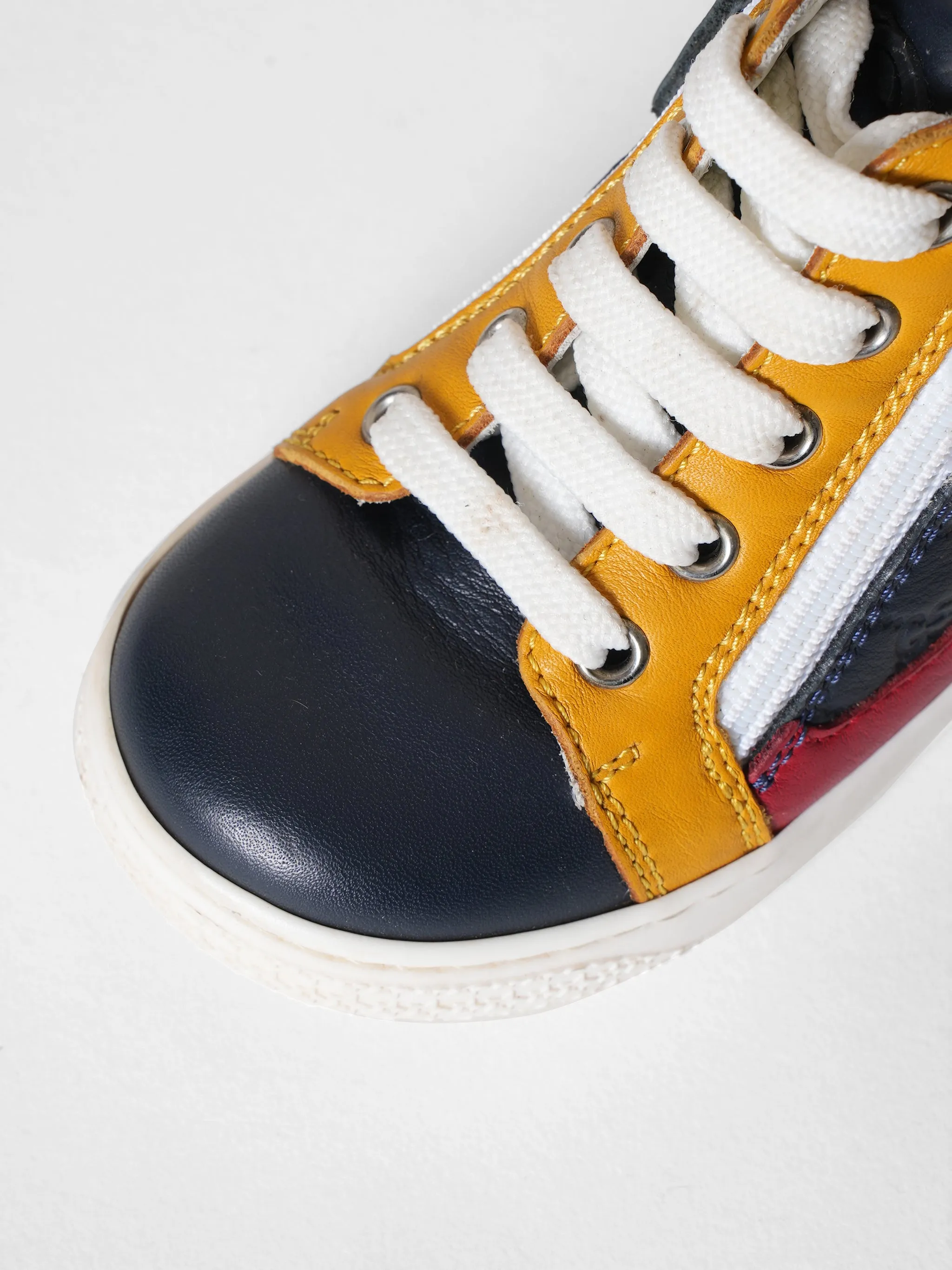 Gucci Black & Yellow Lace Shoes