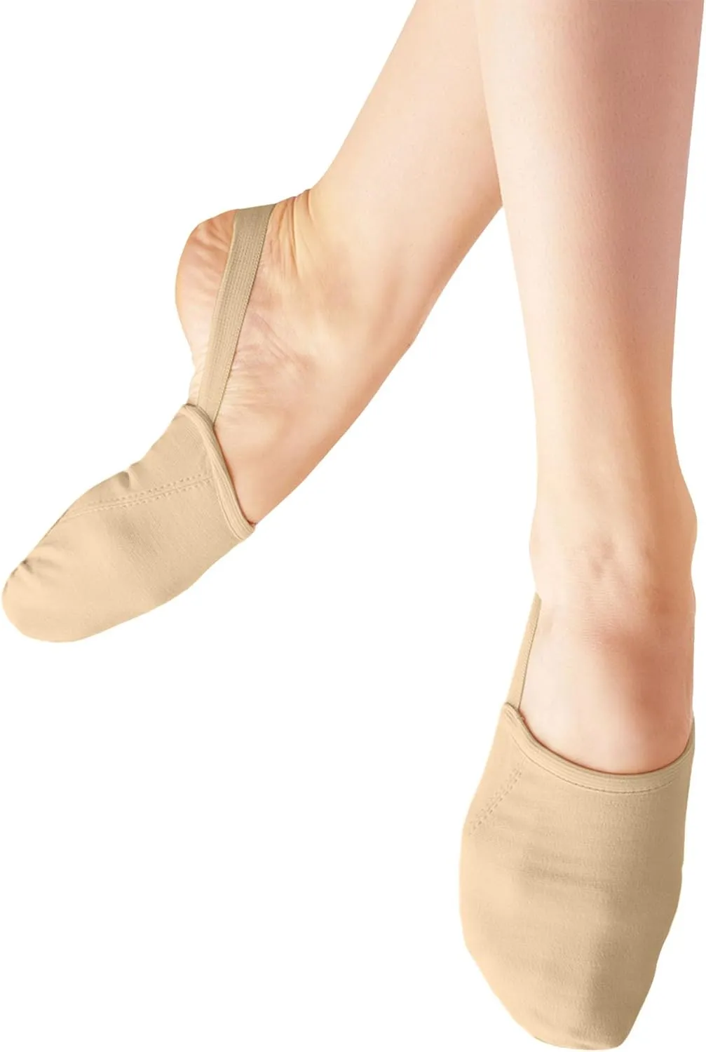 Half Sole Stretch Canvas Pirouette Lyrical Dance Tuner Shoes, Women/Men