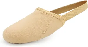 Half Sole Stretch Canvas Pirouette Lyrical Dance Tuner Shoes, Women/Men