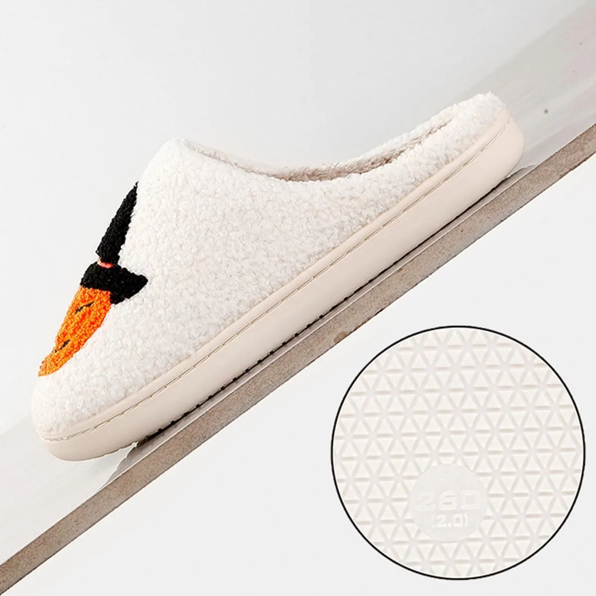 Halloween Comfy Pumpkin Slippers - Womens & Mens Memory Foam House Slippers