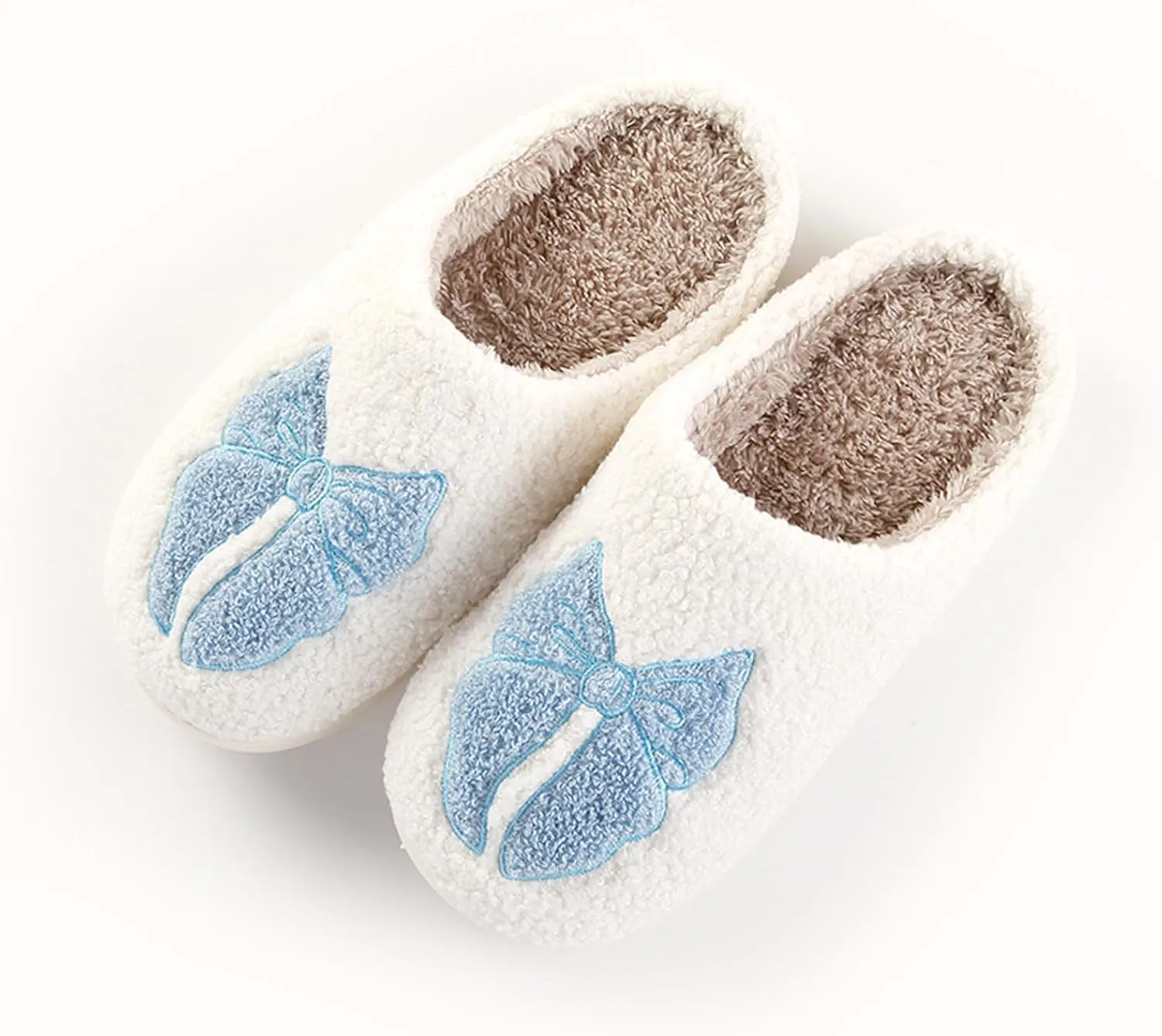Halloween Pumpkin Slippers for Womens Mens Cute Cartoon Slippers Plush Warm Memory Foam Shoes