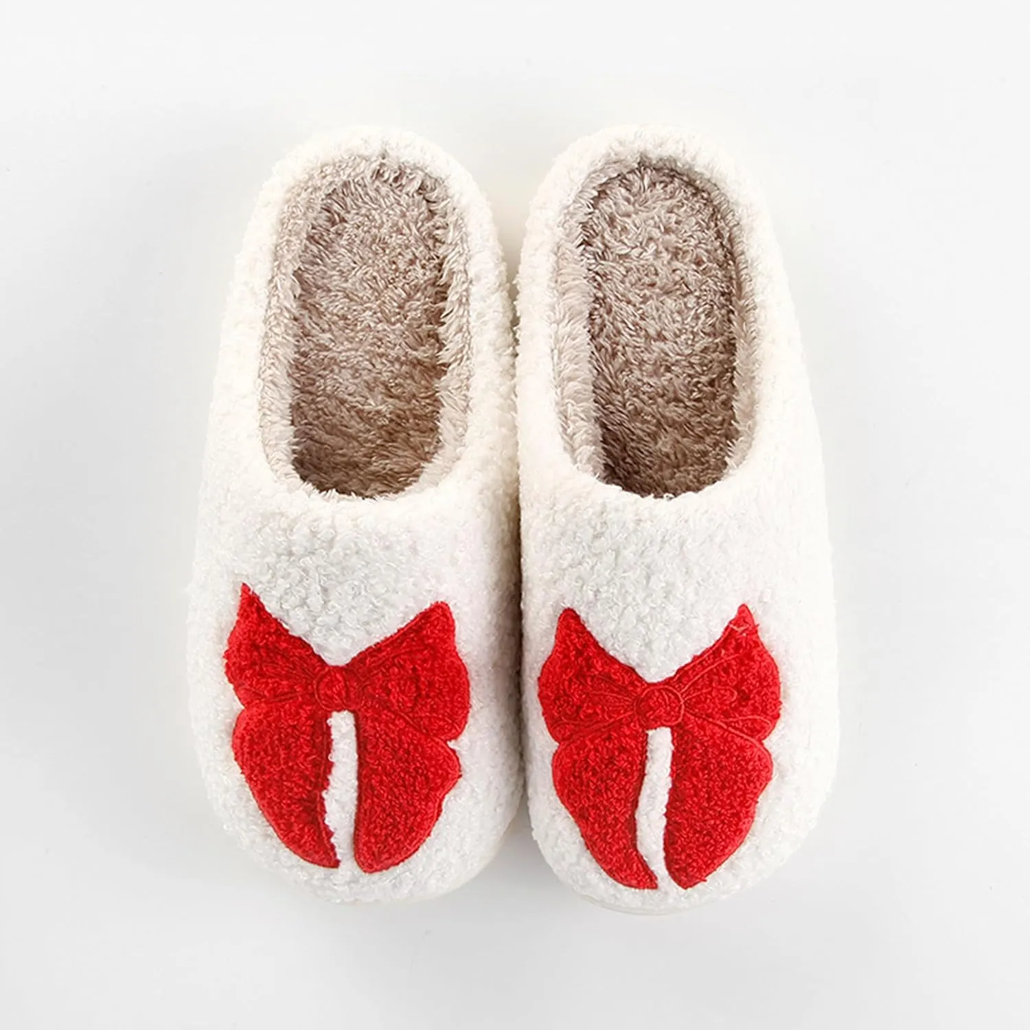 Halloween Pumpkin Slippers for Womens Mens Cute Cartoon Slippers Plush Warm Memory Foam Shoes