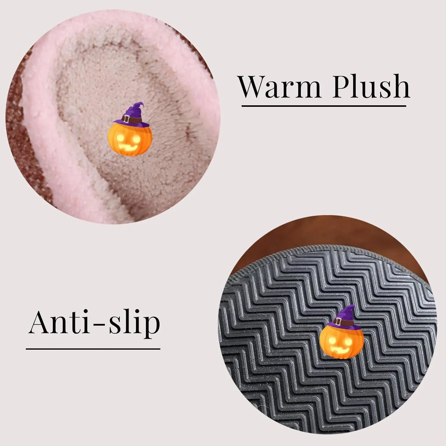 Halloween Skull Scream Spooky Fuzzy Warm Slippers Ghost Face for Women and Men Holiday Season Indoor Bedroom Shoes