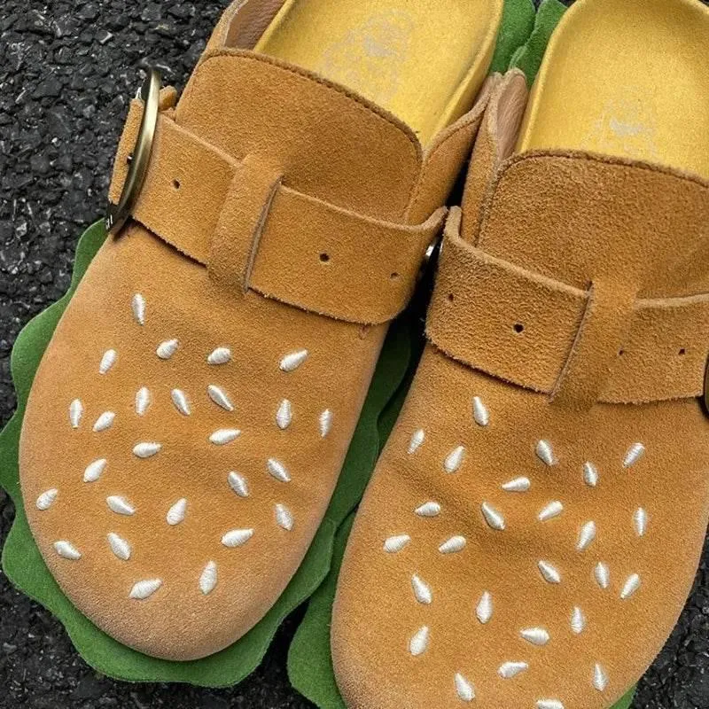 Hamburger Beach Slippers - Fun Casual Summer Footwear