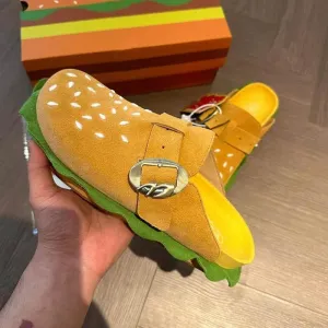 Hamburger Beach Slippers - Fun Casual Summer Footwear