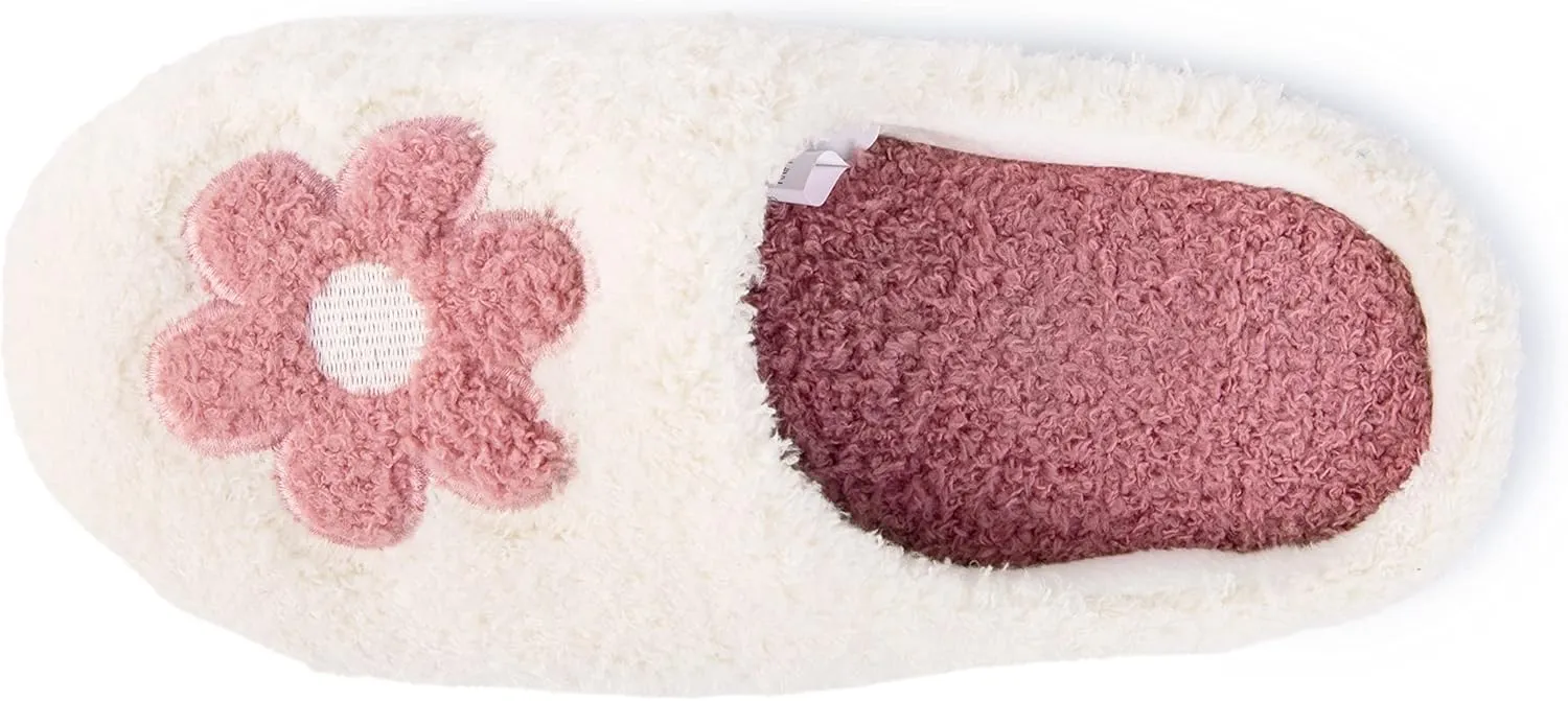 Handcraft Softee Ladies Aesthetic Slippers, Cozy Slip On Clog Slipper, Soft Rubber Sole Womens House Shoes, Plush Bedroom Clogs