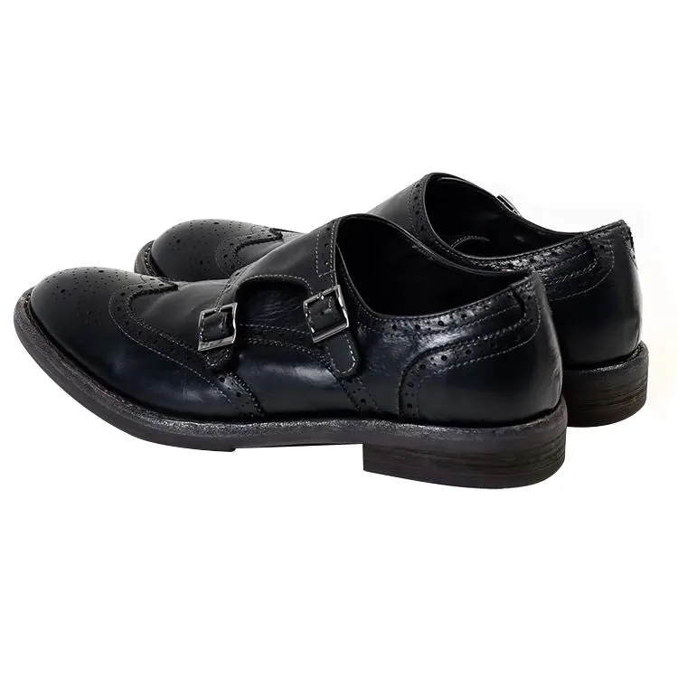 Handmade Cow Leather Formal Monk Shoes