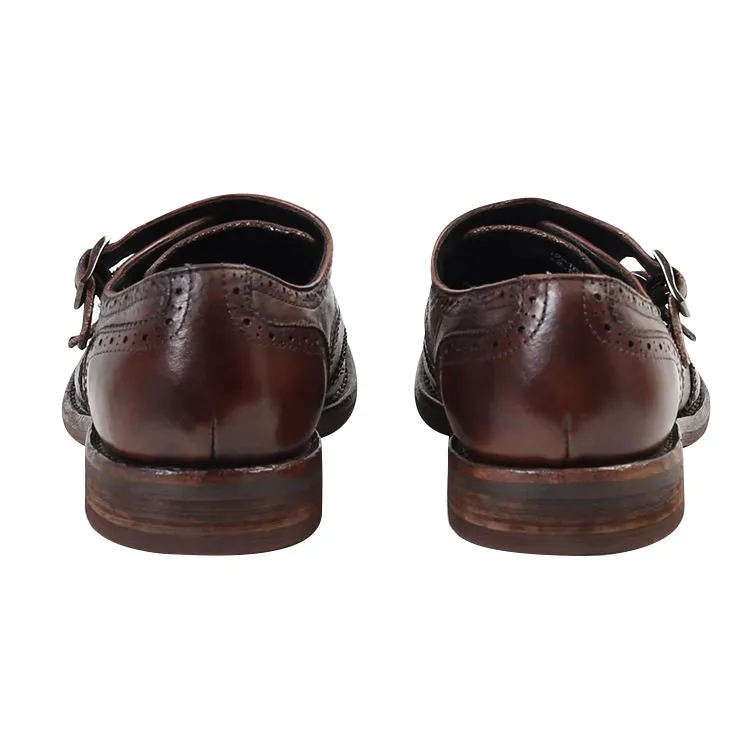 Handmade Cow Leather Formal Monk Shoes