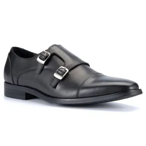 Handmade Full Grain Leather Double Monk Dress Shoes