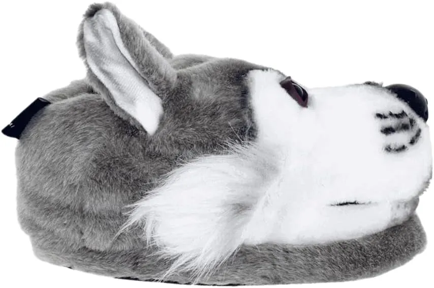 Happy Feet Animal Slippers for Adults and Kids, Cozy and Comfortable, Sturdy Rubber Soles, Thick 1-Inch Memory Foam Footbed, Non-Skid Bottoms, Plush Velvety Material Slippers, As Seen on Shark Tank