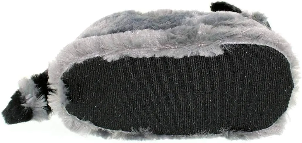 Happy Feet Animal Slippers for Adults and Kids, Cozy and Comfortable, Sturdy Rubber Soles, Thick 1-Inch Memory Foam Footbed, Non-Skid Bottoms, Plush Velvety Material Slippers, As Seen on Shark Tank