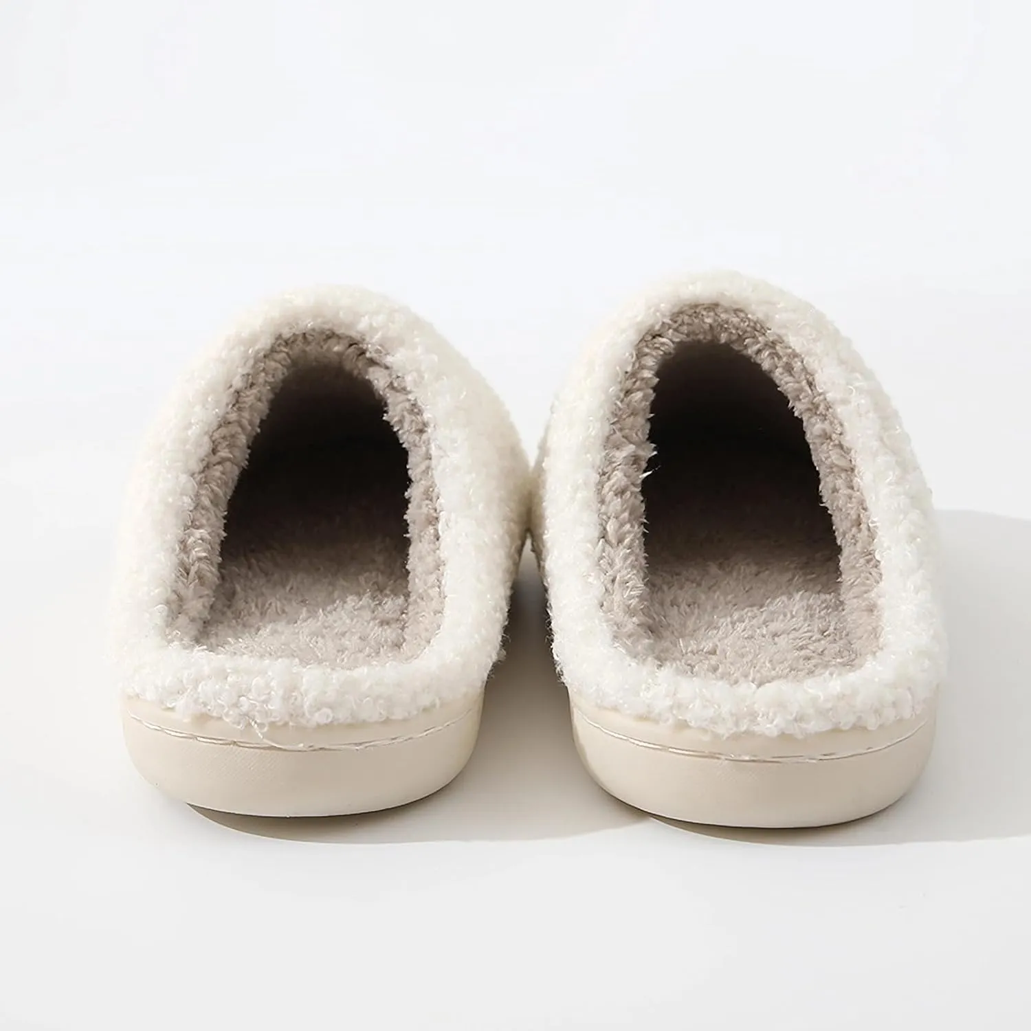 Happy Smile Face Slippers with Evil Eyes, Strawberry Heart, Cute Cartoon Design - Soft Plush Cozy House Slippers for Women - Indoor/Outdoor