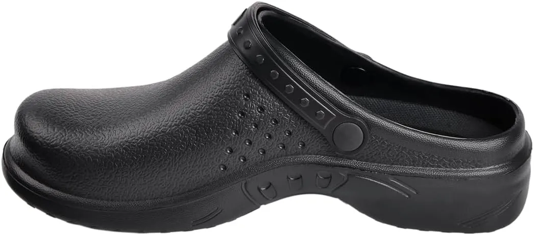 Harssidanzar Mens and Womens Clogs Chef Shoes,Nurse Shoes,Unisex Slip On Garden Shoes HU204US