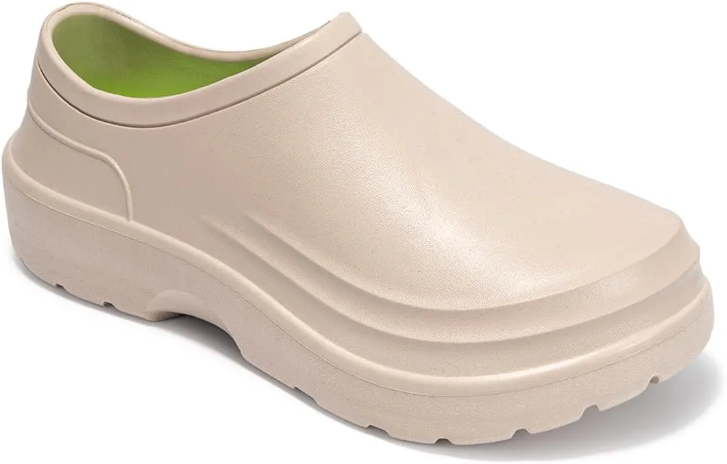 Harssidanzar Mens Clogs, Chef Shoes for Men,Garden Shoes,Slip On Work Shoes for Food Service, Garden, or Nursing HM201US