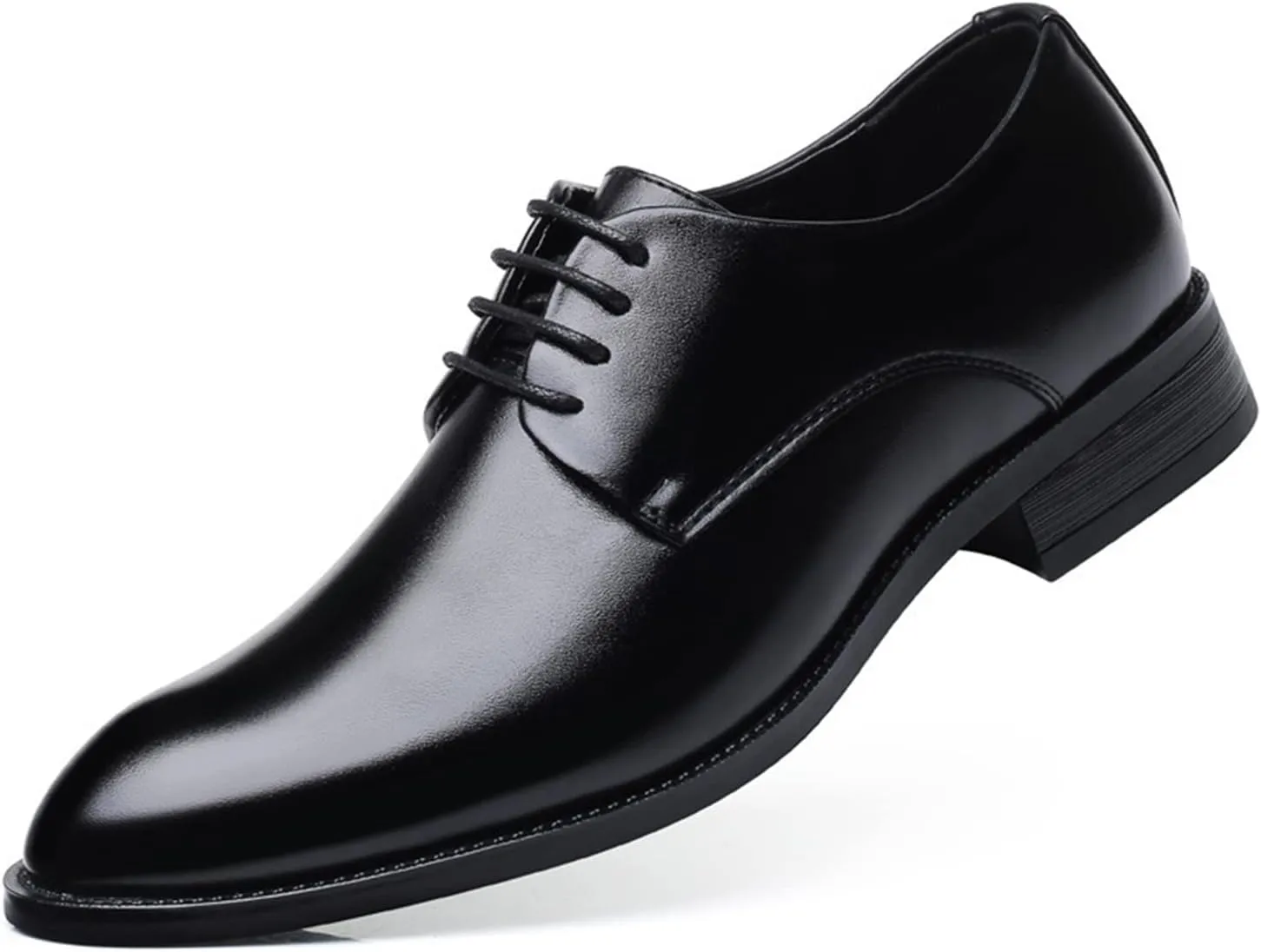 HASMI Business Formal Men's Shoes Lace Up Plus Size Leather Shoes Japanese Men's Derby Shoes