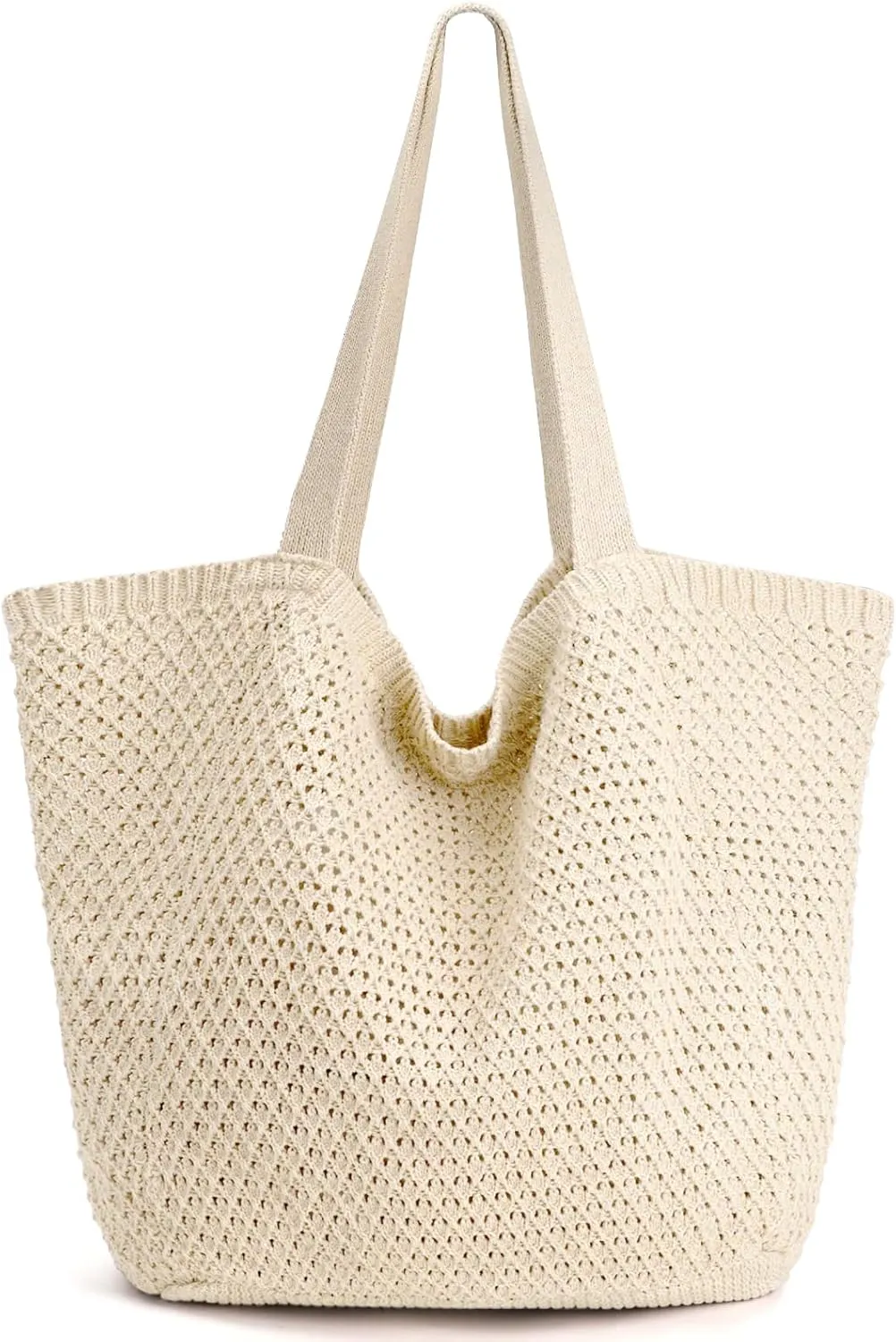 hatisan Crochet Bags for Women - Summer Beach Tote, Aesthetic Hippie Knit Bag