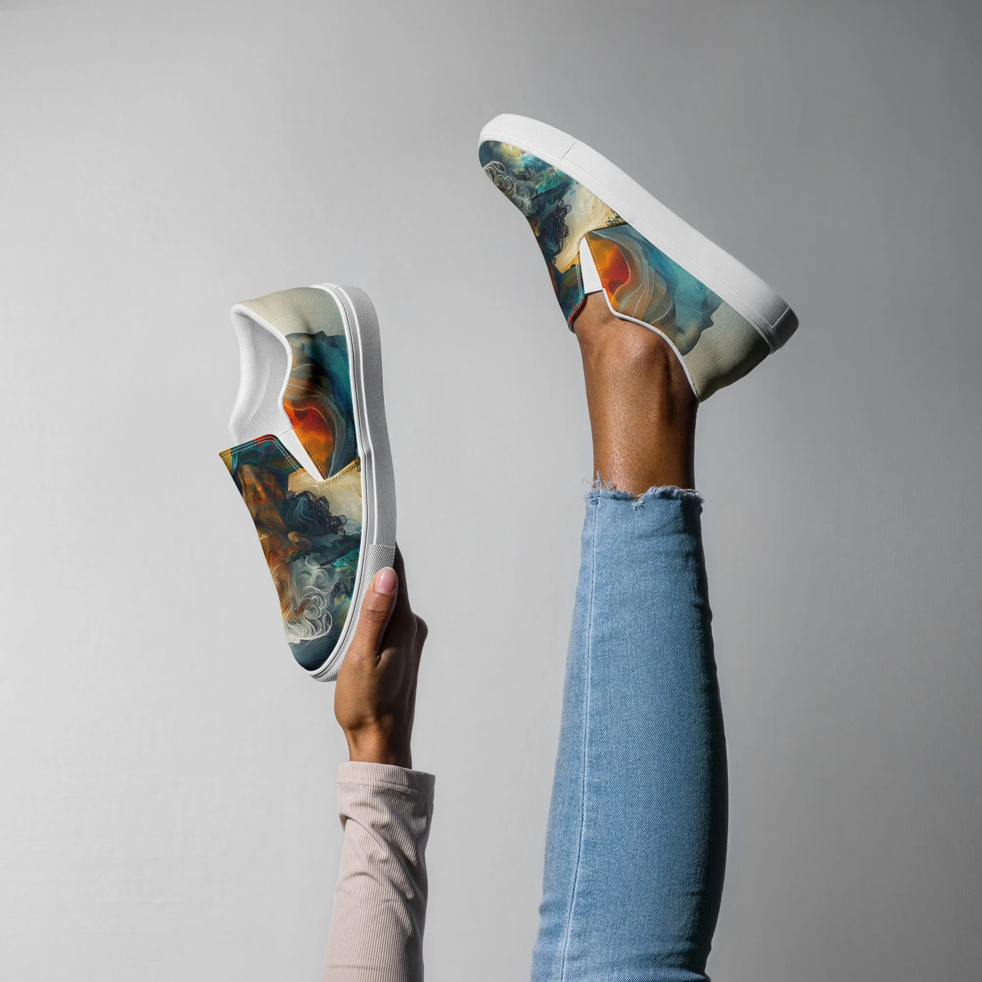 Haven of Stillness Women’s slip-on canvas shoes