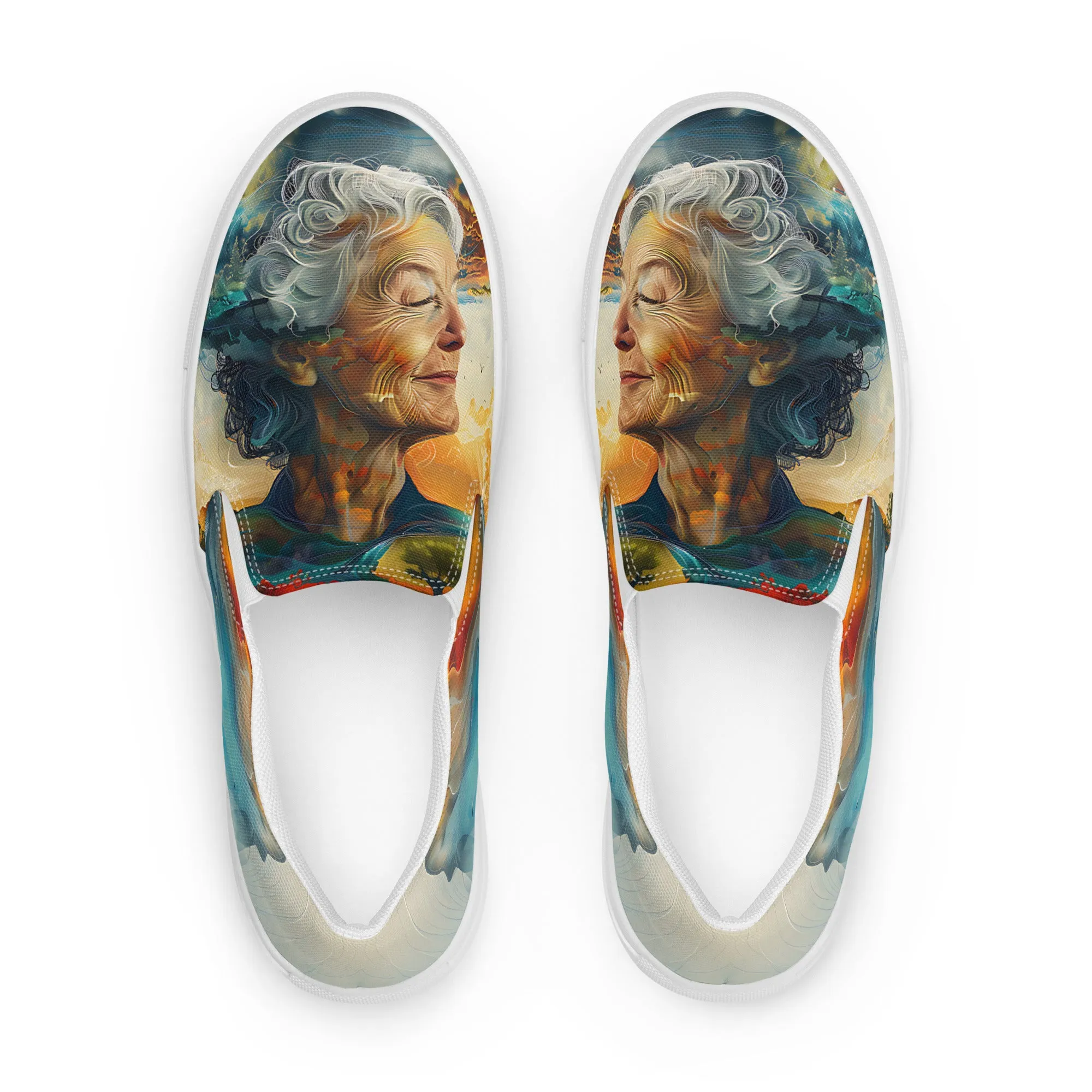 Haven of Stillness Women’s slip-on canvas shoes