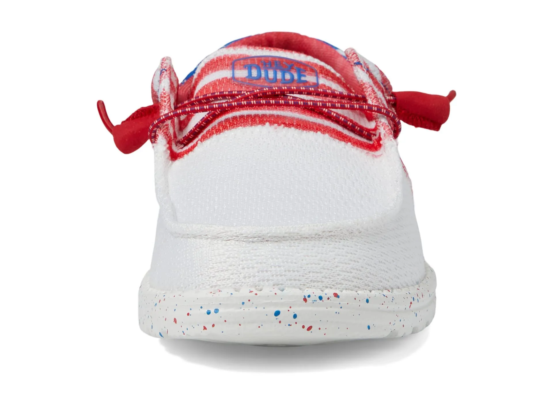 Hey Dude Women's Wendy Tri Patriotic Americana Size 5 | Women's Shoes | Women's Slip On Shoes | Comfortable & Light-Weight