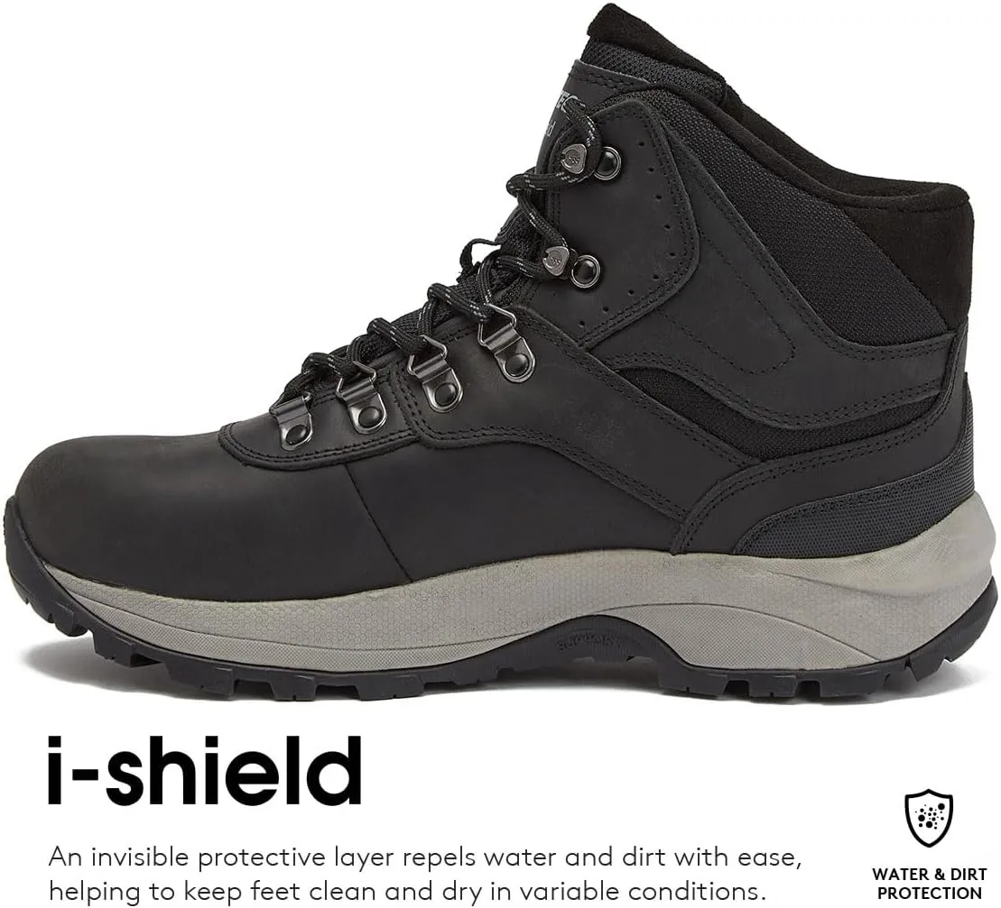 HI-TEC Men's Altitude VI I Waterproof Leather Hiking Boots - Black or Brown, Medium or Extra Wide