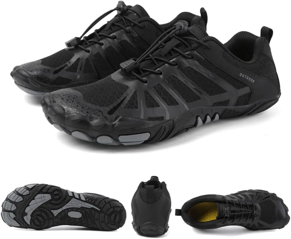 HiGropcore Barefoot Trail Running Shoes | Womens Mens Wide Toe Box Zero Drop Minimalist Slip on Shoes | Hike Barefoot Outdoor Shoes