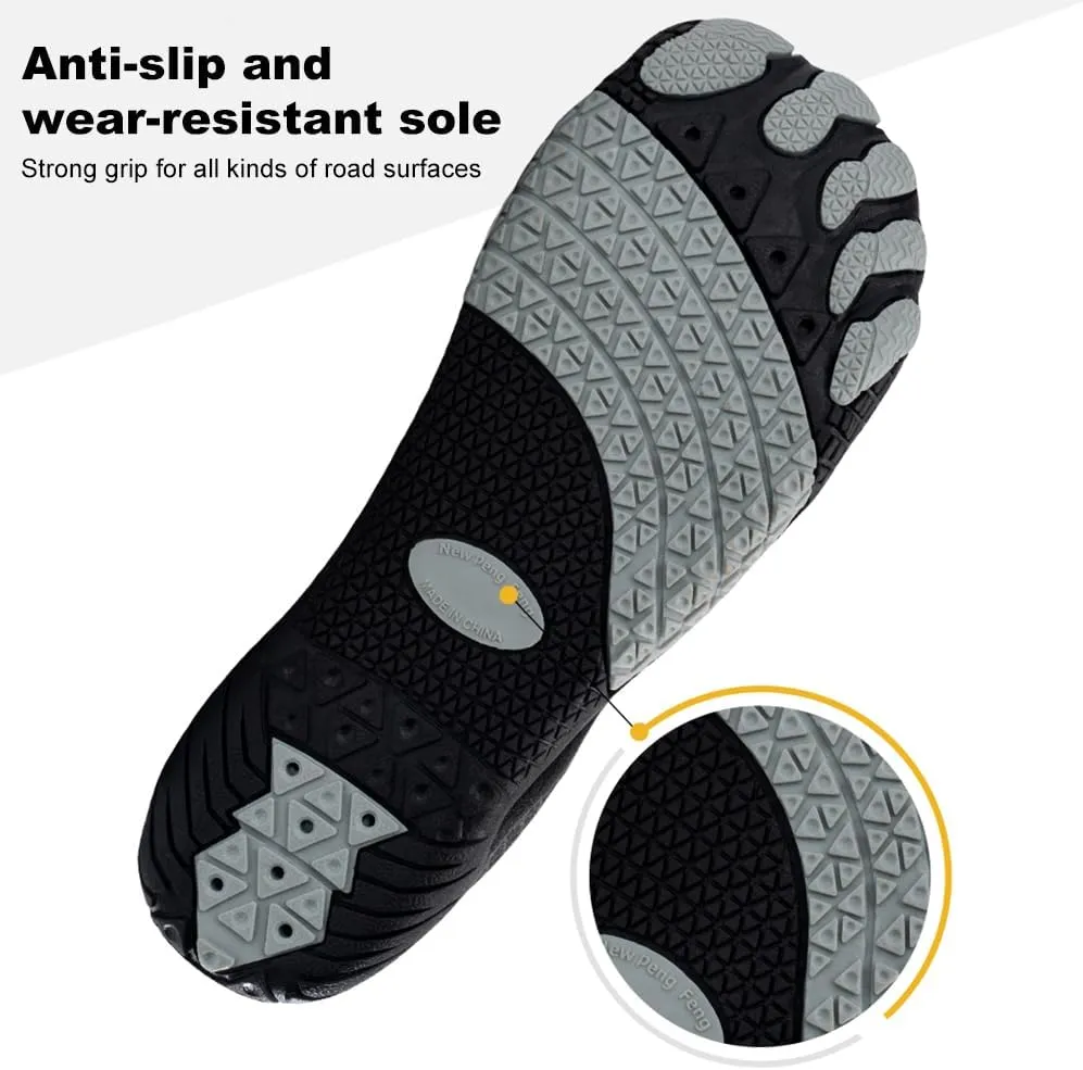 Hike Barefoot Shoes for Winter Autumn Footwear, Minimalist Barefoot Shoes for Men Women Wide Toe Zero Drop Athletic Hiking and Trail Running Shoe
