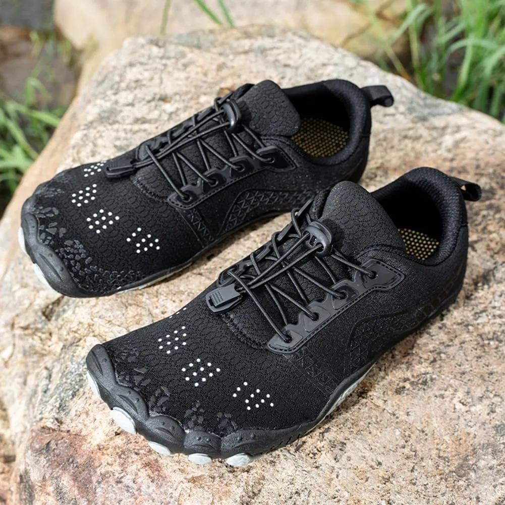 Hike Barefoot Shoes for Winter Autumn Footwear, Minimalist Barefoot Shoes for Men Women Wide Toe Zero Drop Athletic Hiking and Trail Running Shoe